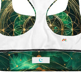 Emerald Cosmos Rave Longline Sports Bra - Cosplay Moon