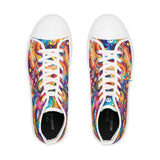 Joyful Whirls Men’s High Top Rave Sneakers Canvas Shoes