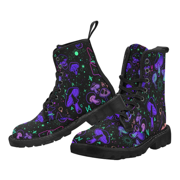 Mushroom Cult Women's Lace-up Rave Boots
