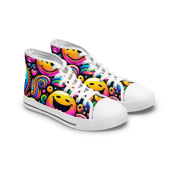 Hyper Groove Women's High Top Canvas Rave Sneakers