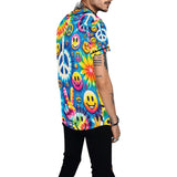 Harmony Rave Baseball Jersey in vibrant tie-dye with matching bucket hat, showcasing festival-ready style and comfort.
