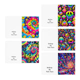 Radiant Vibes Multi-Design Greeting Cards (5-Pack)
