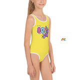 80's Yellow Kids Swimsuit - Ashley's Cosplay Cache