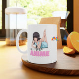 Anime Coffee Mug, Anime Love, White Ceramic Mug, 11oz and 15oz, Anime Gift - Cosplay Moon
