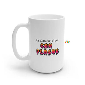  Material: white ceramic  Available in two sizes: 11oz (0.33 l) and 15oz (0.44 l)  C-shaped handle  Convention gift  Anime Gift  Glossy finish  Anime Coffee Mug "Con Plague"  Coffee Mug  Anime Coffee Mug, "Suffering From Con Plague, Cosplay Mug, Anime Gift, White Ceramic Mug, 11oz and 15oz, Cosplay Moon - Cosplay Moon