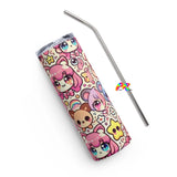 Anime Party Stainless Steel Tumbler With Straw