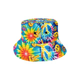 Harmony Rave Unisex Bucket Hat with Happy Pattern - Essential Festival Wear Accessory for Rave Outfits, Flowy and Comfortable Festival and Rave Apparel Match.