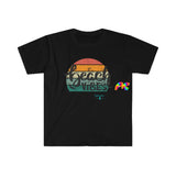 black Beach Vibes Unisex Softstyle T-Shirt - Cosplay Moon