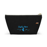 Cosplay Moon, Make-up Bag, w T-bottom, Black with Blue Lips and Stars, Small/Large - Cosplay Moon