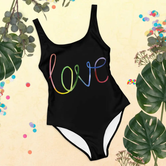 Love with a Heart One-Piece Swimsuit - Ashley's Cosplay Cache