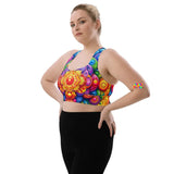 bold mandala rave sports bra, vibrant colors on a sweetheart neckline, small to 3xl - cosplay moon