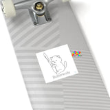 Cosplay Moon, Butterfknife Cat, Square Stickers, Indoor\Outdoor, 5 Sizes, Vinyl, Water-resistant - Cosplay Moon