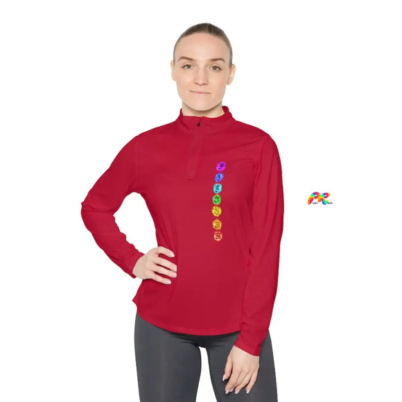 Chakra Circles Women's Quarter-Zip Sweater - Cosplay Moon