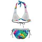 Color Swirl Tie Dye Plus Size Bikini Rave