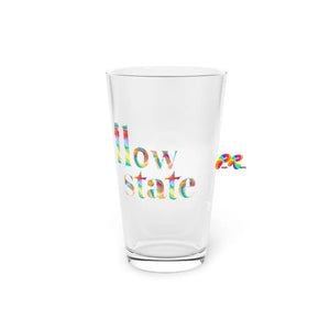 Colorful Flow State Drink Pint Glass, 16oz - Cosplay Moon