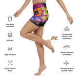 Colorful Fractal Rave Shorts - Cosplay Moon