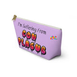 Purple, Makeup Bag, "Suffering From Con Plague", Anime Gifts, Con-Goers Gifts, 2 Sizes, Accessory Pouch w T-bottom, Cosplay Moon - Cosplay Moon