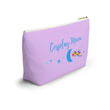 Purple, Makeup Bag, "Suffering From Con Plague", Anime Gifts, Con-Goers Gifts, 2 Sizes, Accessory Pouch w T-bottom, Cosplay Moon - Cosplay Moon