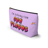 Purple, Makeup Bag, "Suffering From Con Plague", Anime Gifts, Con-Goers Gifts, 2 Sizes, Accessory Pouch w T-bottom, Cosplay Moon - Cosplay Moon