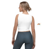 Slim Fit Crop Top, White, "Suffering from Con Plague, Crop Top, Polyester/Spandex, Cosplay Moon - Cosplay Moon