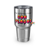 Water Bottle, "Suffering From Con Plague", Ringneck Tumbler, 30oz - Cosplay Moon