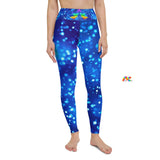 Cool Attitude Yoga Leggings from Prism Raves, featuring a unique and edgy design with vibrant colors and abstract patterns. These rave leggings are available in a variety of sizes, ensuring a comfortable and stylish fit for any festival-goer. - Prism Raves