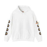 Cosmos Smiley Unisex Heavy Blend™ Rave Hoodie White / S