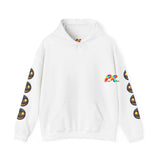 Cosmos Smiley Unisex Heavy Blend™ Rave Hoodie White / S