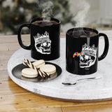 Crowned Skull Black Coffee Mug, 11oz - Ashley's Cosplay Cache