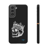 Cosplay Moon, Crowned Skull Impact-Resistant iPhone Cases, Black - Cosplay Moon