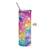 Dreamscapes Stainless Steel Tumbler With Straw