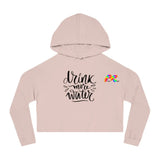 Drink Water Women’s Cropped Hooded Sweatshirt - Cosplay Moon