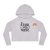 Drink Water Women’s Cropped Hooded Sweatshirt - Cosplay Moon