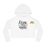 Drink Water Women’s Cropped Hooded Sweatshirt - Cosplay Moon