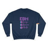 EDM sweatshirt, Champion, black, white, maroon, Escape Drama Mode written on the front in purple font, sizes small to 2XL - Cosplay Moon