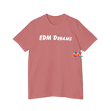 Unisex EMD Dreams T-Shirt in various sizes, perfect for rave enthusiasts, available at Prism Raves.