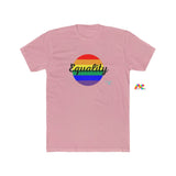 pink crew neck short sleeve t-shirt sizes small to 3XL Equality Men's Cotton Crew Tee - Cosplay Moon