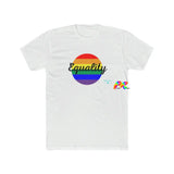 white crew neck short sleeve t-shirt sizes small to 3XL Equality Men's Cotton Crew Tee - Cosplay Moon