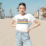 Equality Women's Flowy Cropped Tee - Cosplay Moon