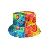 Pride Fusion Unisex Bucket Hat made from 100% polyester, featuring a unique and stylish design with a comfortable fit, ideal for fashion-forward individuals.