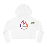 Fire Spinner Women’s Cropped Hooded Sweatshirt - Ashley's Cosplay Cache