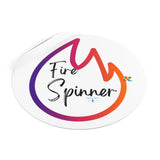 Fire Spinner Round Vinyl Stickers - Ashley's Cosplay Cache