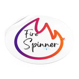 Fire Spinner Round Vinyl Stickers - Ashley's Cosplay Cache