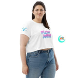 Cosplay Moon, Flow Artist, White, Short Sleeved, Cropped Tee - Cosplay Moon