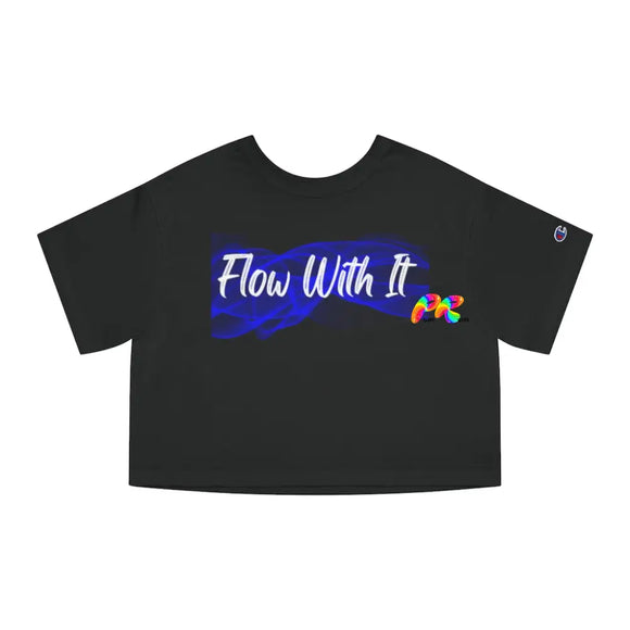 Flow With It Champion Women's Heritage Cropped T-Shirt - Ashley's Cosplay Cache