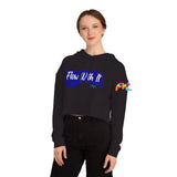 Flow With It Women’s Cropped Hooded Sweatshirt - Ashley's Cosplay Cache