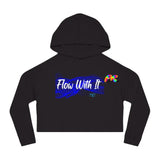 Flow With It Women’s Cropped Hooded Sweatshirt - Ashley's Cosplay Cache