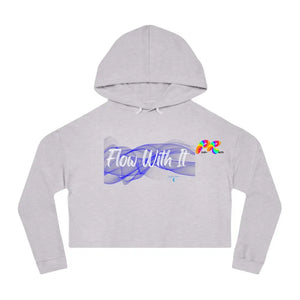 Flow With It Women’s Cropped Hooded Sweatshirt - Ashley's Cosplay Cache