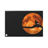 Full Moon Cat On Branch Button Magnet, Rectangle (1 & 10 pcs) - Ashley's Cosplay Cache