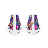 Galactic Pride Men’s Canvas High Top Sneakers Shoes